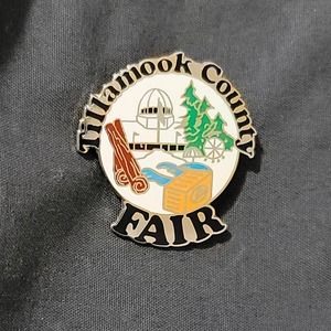 Vtg Tillamook County Fair Lapel Pin Oregon